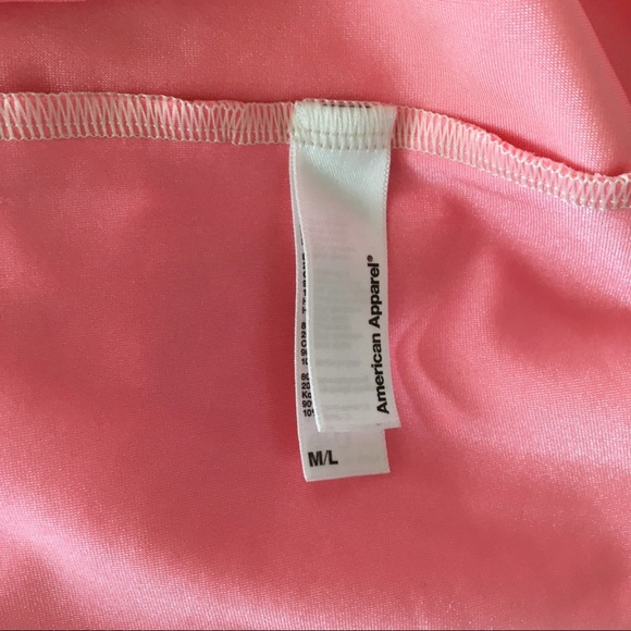 American Apparel Sweetheart Two Tone Pink Dress - Picture 4 of 5